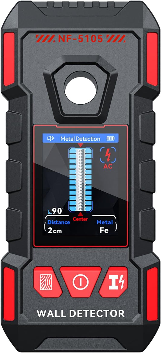 Rechargeable Stud Finder with LCD Display - Accurate Wall Scanner for Wood, Metal, Wires & Pipes