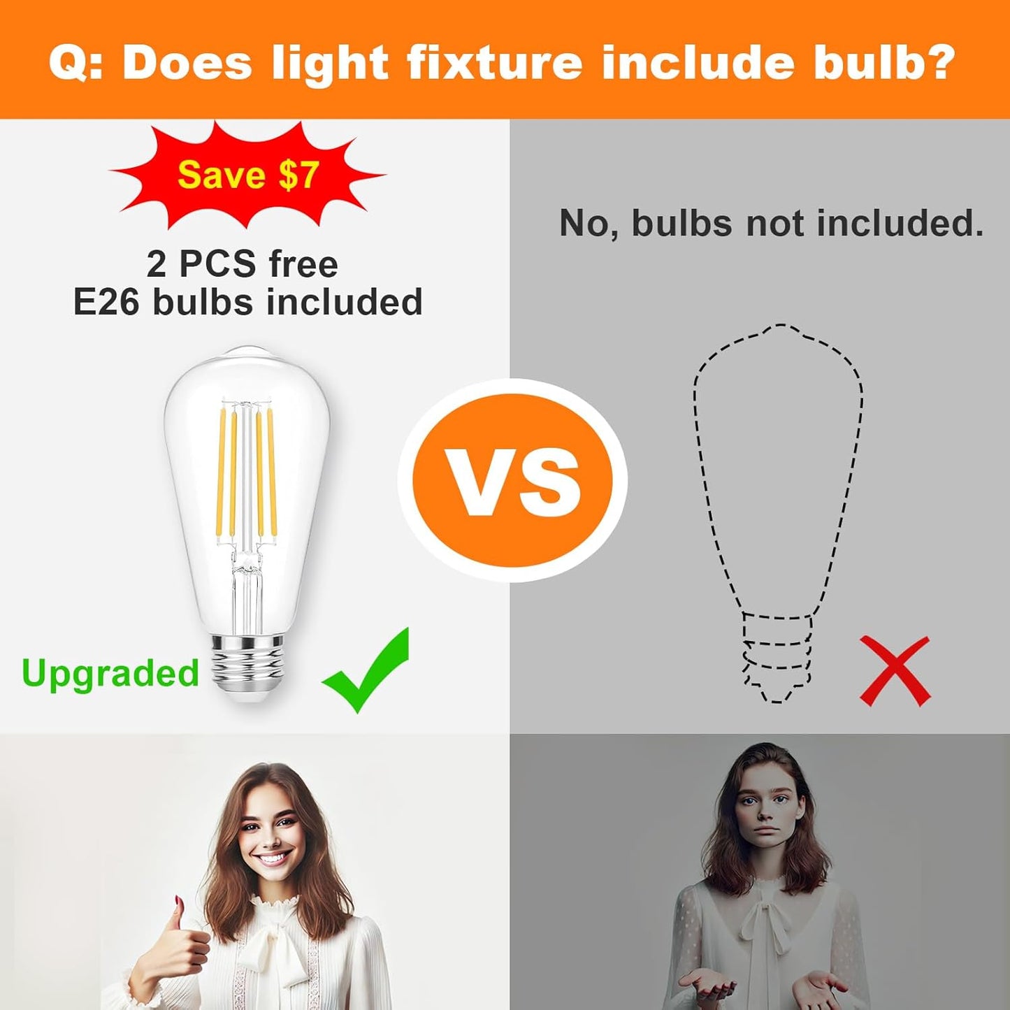 Modern Black 3-Light Bathroom Vanity Light Fixtures with Clear Glass Shades - 2 Pack