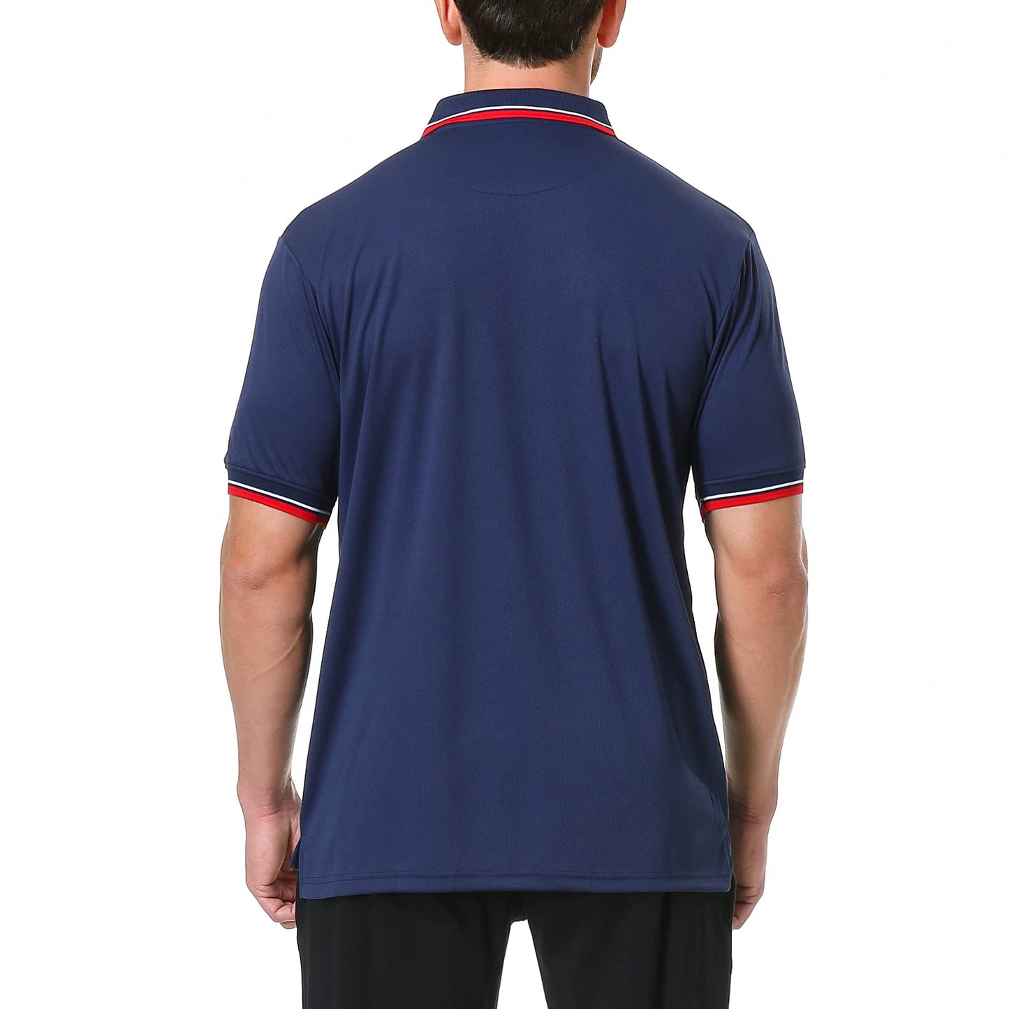 TopTie Baseball and Softball Referee Shirt Short Sleeve Polo Shirt Umpire Jersey-Navy-4XL