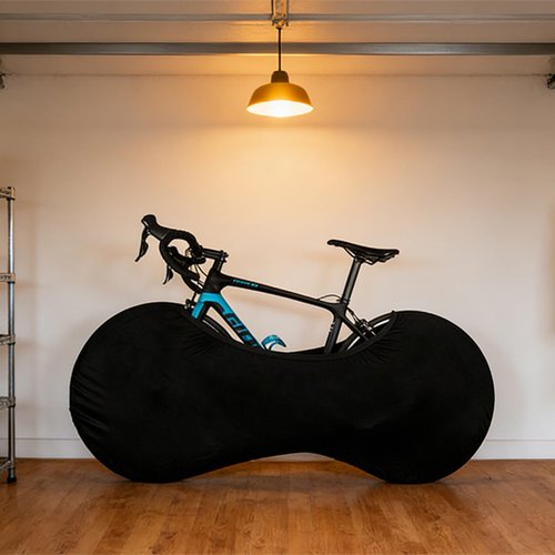 Bestookits Bike Wheel Covers for 22-27in Bicycles Wheels, Washable Stretchy Elastic Bike Tire Wheel Covers Dust-Proof for Indoor/Outdoor Use (Black)