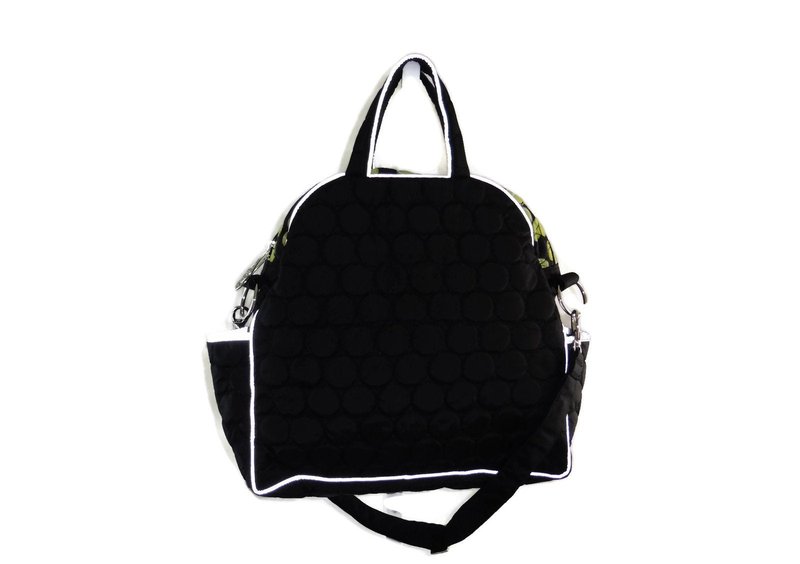 ModaMoo Womens Reflective Tennis Bag, Designed in New York, Black
