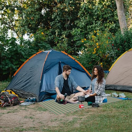Wind Tour Waterproof Picnic Blanket 59x71 Inch Foldable Sandproof Outdoor Mat, Green