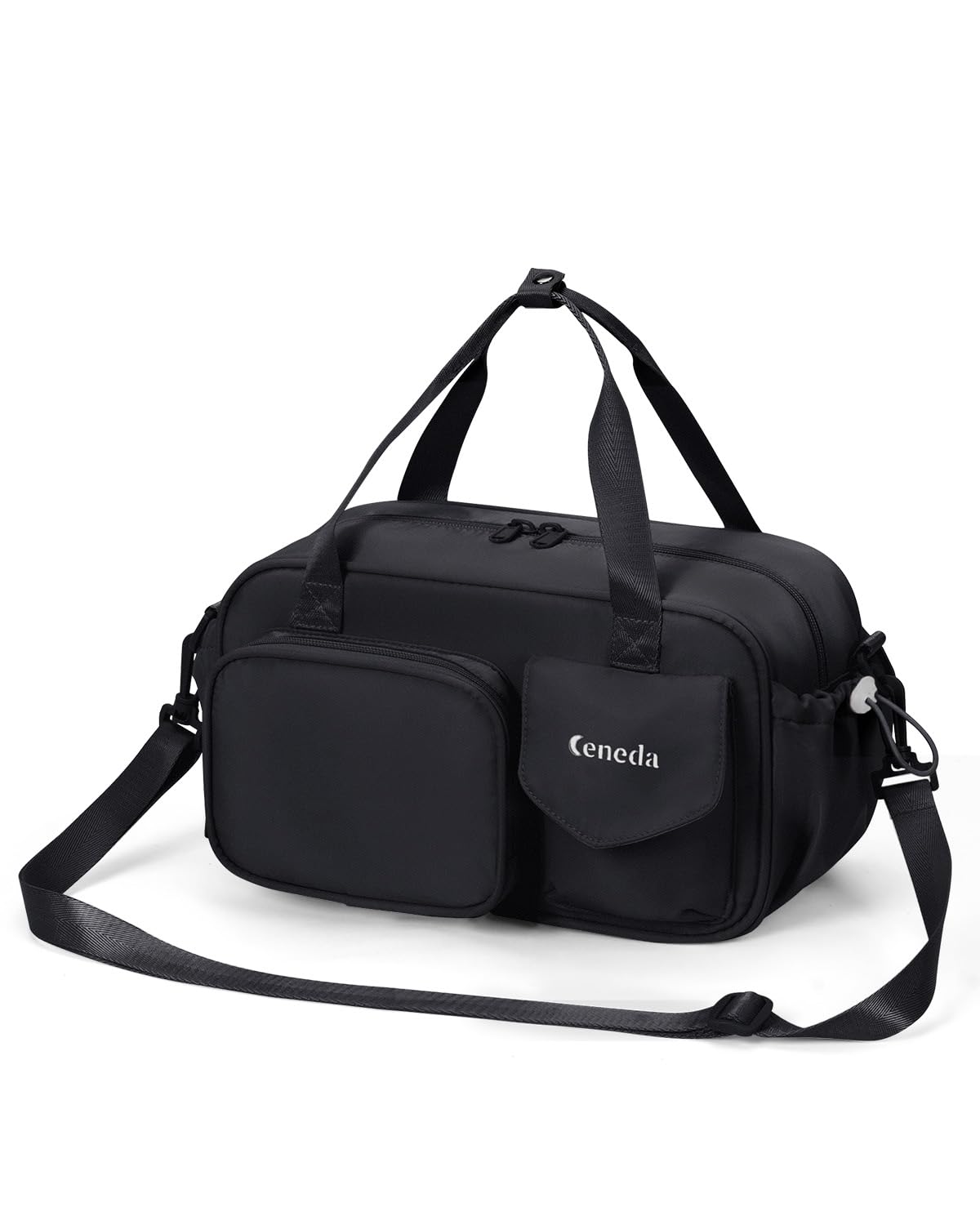 Ceneda 12 inch Mini Gym Bag for Women, Small Duffle Bag with Wet Pocket, Lightweight Multi-Pocket Travel Tote for Yoga, Sports, Workout, Daily Use - Water-Resistant