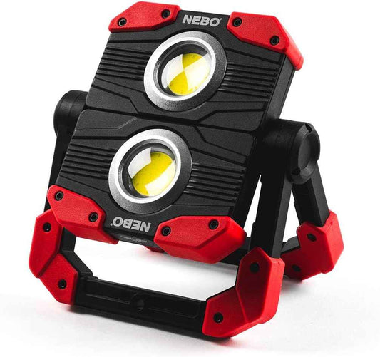 NEBO OMNI 3K Rechargeable Work Light - 3000 Lumens, 6 Modes, Magnetic Handles, Power Bank & USB-C Cable
