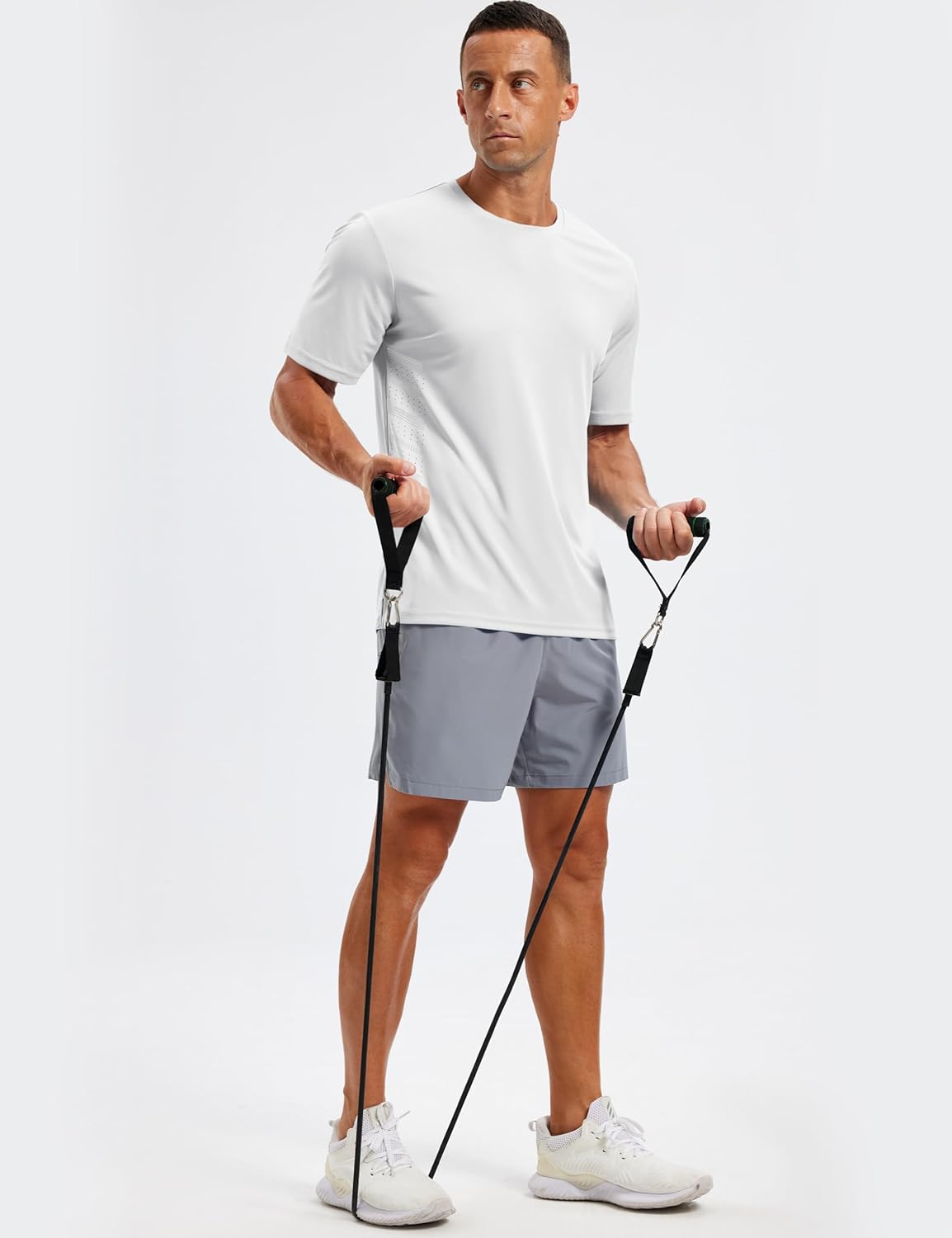 TACVASEN Men's Athletic Short Sleeve Workout Shirt - UPF 50+ Dry Fit & Breathable Gym Tee