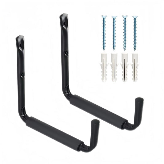CROISSANT 2Pack Garage Storage Ladder Hook, Suitable for Kayak Hangers for Garage Wall, Heavy Duty Hooks for Hanging 50 lbs