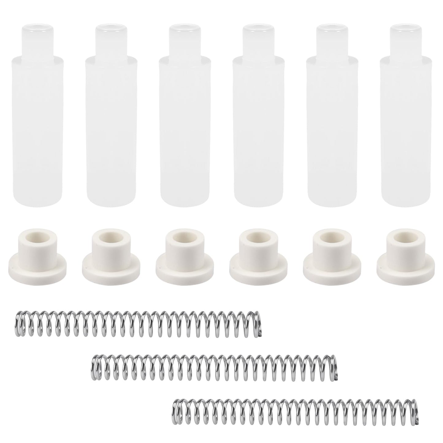 Storm Screen Door Hinge Pin Kit K 5131 Compatible with Prime-Line, Storm Door Repair Replacement Parts - 2-9/16 Inch Steel Springs, 5/16 Inch Nylon Pins and Bushings Fit for Emco/Andersen, 3 Sets