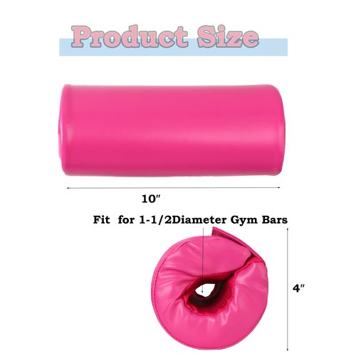 Palhyte Gymnastics Bar Pad,Gymnastics Bar Mat, for Uneven Bars, Horizontal Bars, Parallel Bars,Ballet Bars.Protective Sleeve for Gymnastics Bar, Most Children's and Adult Gymnastics Bars (Pink,)