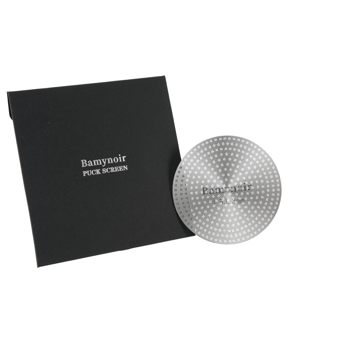 Bamynoir Espresso Puck Screen,53.3mm Puck Screen Compatible With Breville Portafilter 54mm,Mesh Plate For Espresso Coffee Filter Basket,0.65mm Thickness,150μm,Stainless Steel (1 Packs 53.3mm)