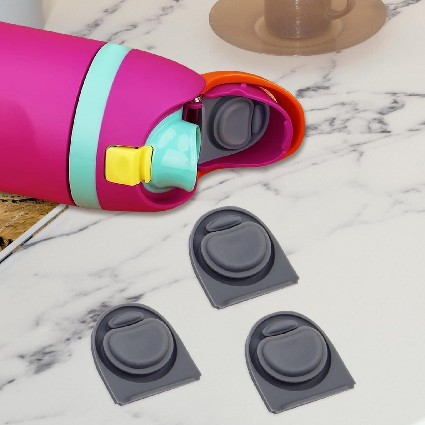 Owala | 3-Pack Replacement Rubber Stopper Seals - Durable Silicone Caps for 16-40oz Water Bottles