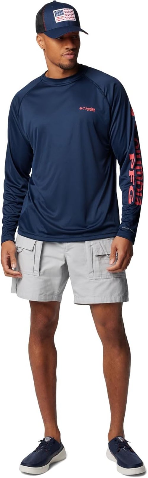 Columbia Men's PFG Terminal Tackle Long Sleeve Shirt - Quick-Dry Fabric | UPF 50 Protection