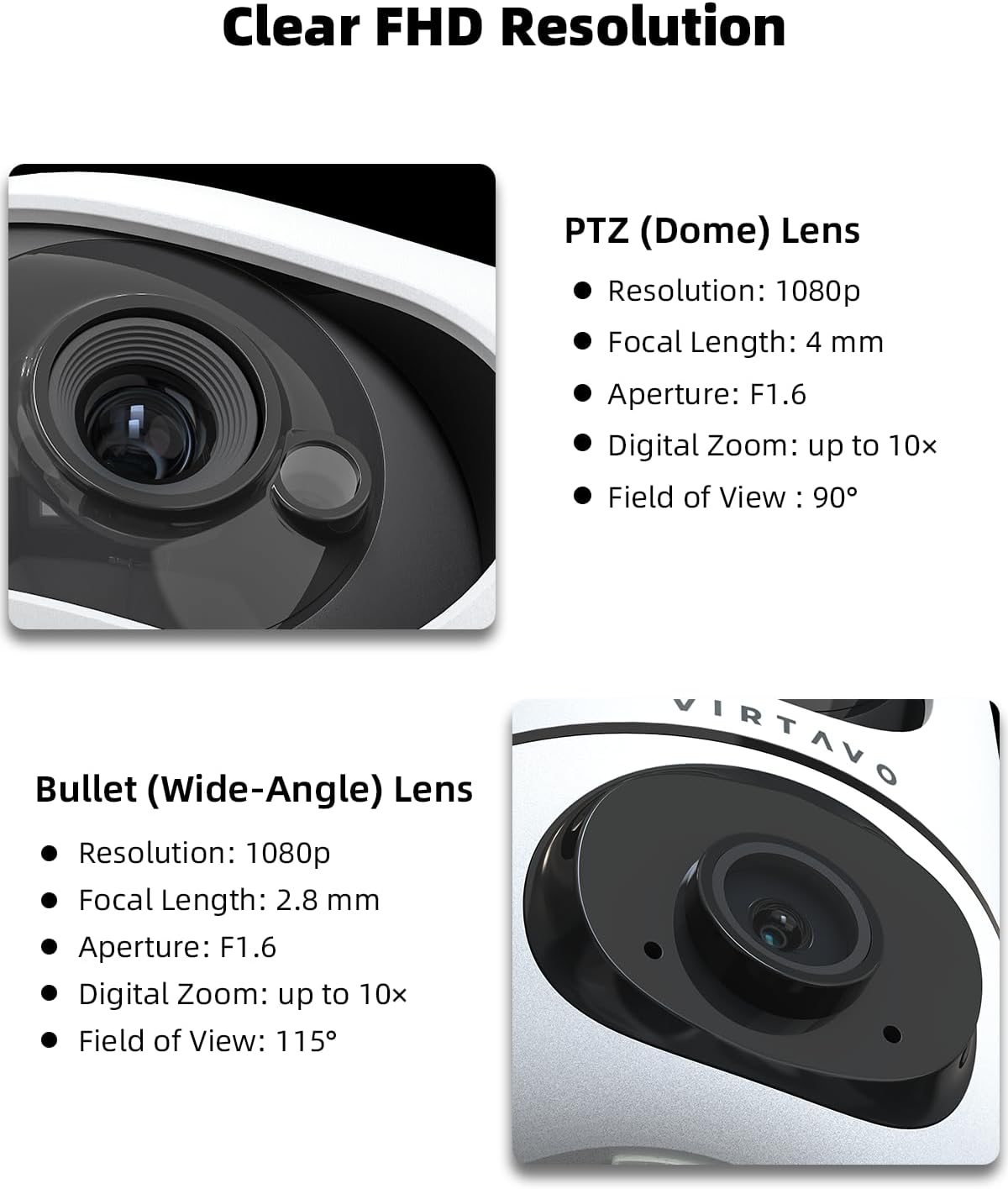 XD1 Indoor WiFi Security Camera - 360° PTZ Baby & Pet Monitor with Night Vision, Motion Tracking, 2-Way Audio, No Subscription Required