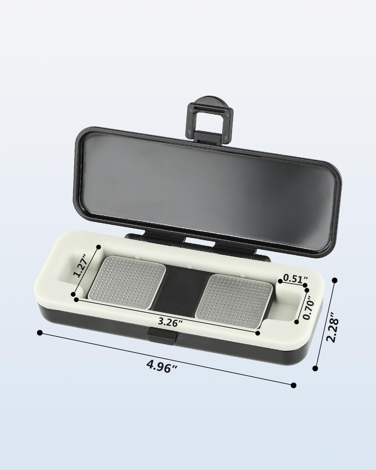 SavvyBloom Kardia Mobile Case Only for KardiaMobile 6L EKG Heart Monitor, KardiaMobile 6L Case with Silicone Pad for Travel and Portable, Protect Kardia (CASE ONLY)