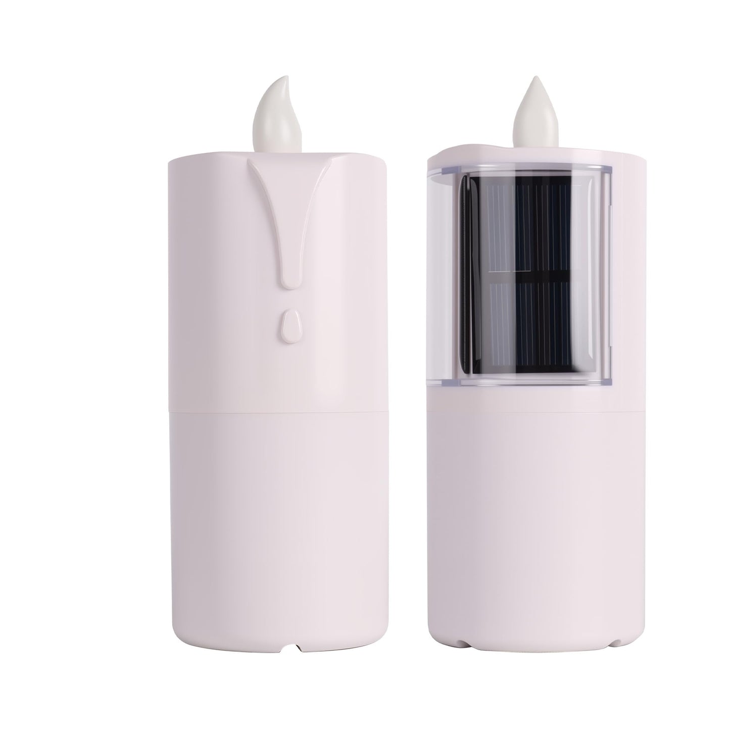 OPENDE Solar Candles Outdoor Waterproof, 2.5"x6.5", Dusk to Dawn, Solar Powered Flameless Candles for Outdoor Christmas Garden Lawn Yard Patio Decor,Set of 1