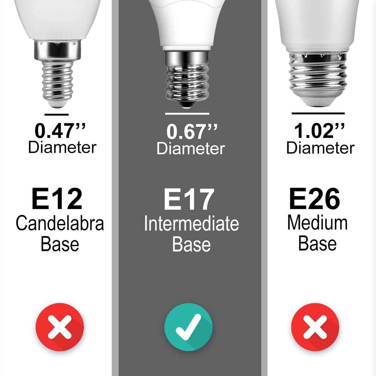 ILC E17 LED Light Bulbs (40w Equivalent) 5W, Color Changing RGB, 2700K Warm White, 12 Colors 2 Modes Timing with Remote Control (4 Pack)