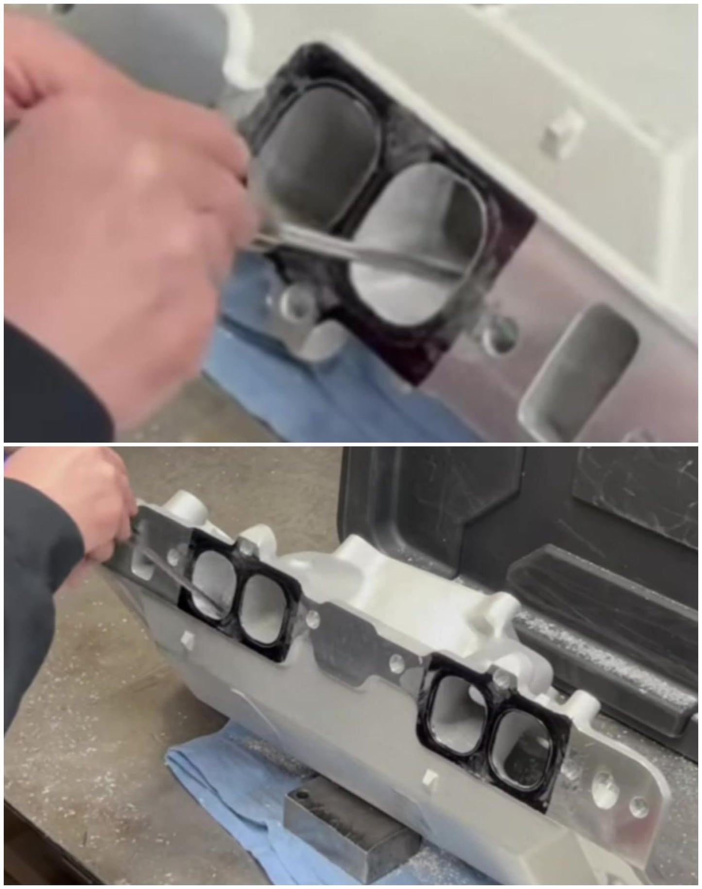 Sworker 4Pcs Long Carbide Burr Set 6mm Shank Total L 155mm Die Grinder Bits Rotary Rasp Attachment Cut Port Grind Metal Cast Iron Steel Aluminum Cylinder Head Engine Intake Exhaust Manifold Tight Area