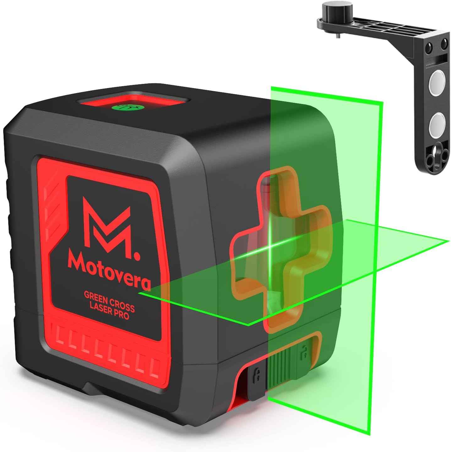 Green Laser Level with Tripod - 100ft Self-Leveling Cross Line, IP54 Waterproof, 4 Brightness Modes & Carrying Bag