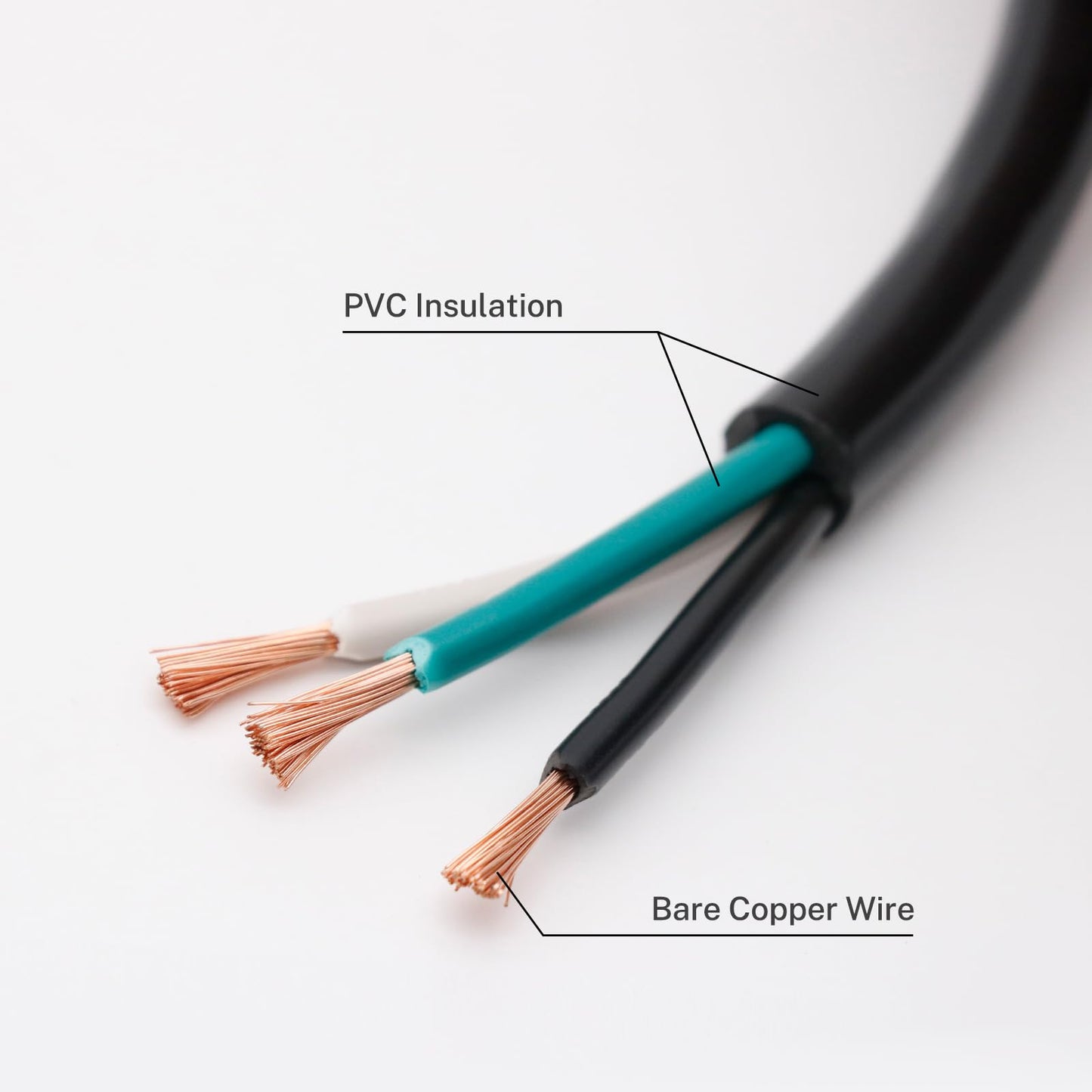FIRMERST 14 Gauge 10 feet 3 Prong Power Cord Replacement with Three Screw Terminal, NEMA 5-15P