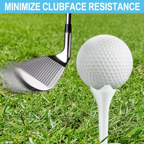 1.5 Inch Plastic Golf Tees - 120 Pack with Low-Friction Design