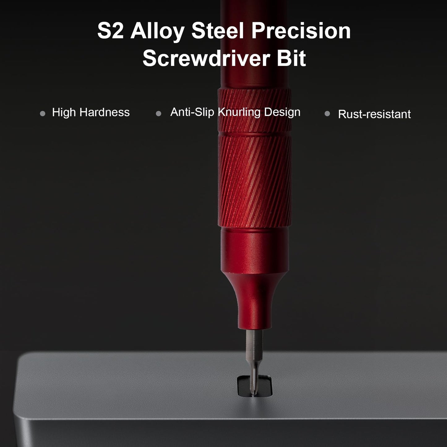 24-in-1 Precision Screwdriver Set, Magnetic Multi Bit Mini Screwdriver Set, Pen Style Repair Tool Kit for Eyeglass, Watch, Computer, Jewelry, Laptop, Phone and Electronic (Red)