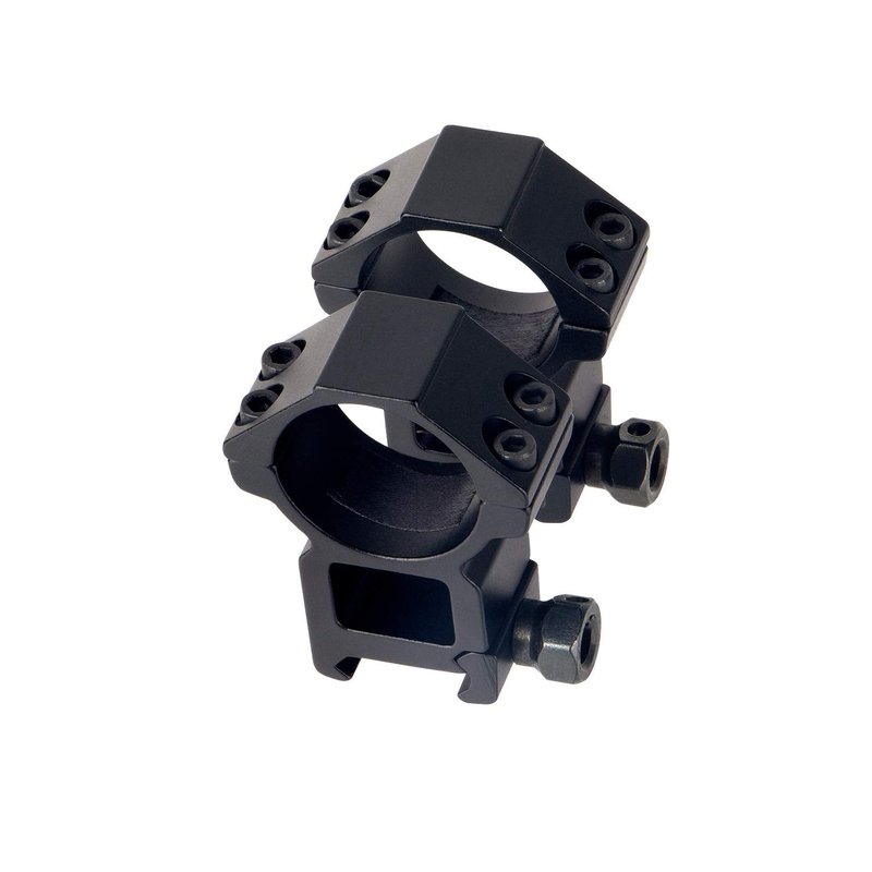 ToopMount 30mm Picatinny Scope Rings, High Profile 30mm Scope Mount Rings for 20mm Picatinny Rails, See-Thru Mount Rings Adapter, Picatinny Scope Rings Built-in Protective Tape, Aluminum Alloy, 2PCS