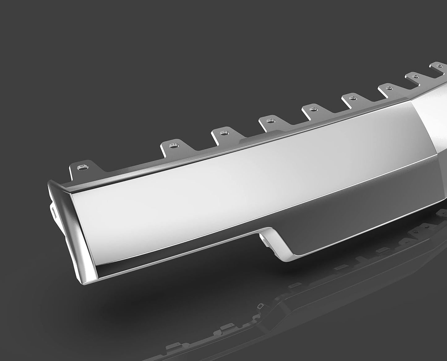 KUAFU Front Bumper Skid Plate Compatible with 2014 2015 Chevrolet Chevy Silverado 1500, 2015 Cadillac Escalade Truck Chrome Replace for GM1087249C 22944882