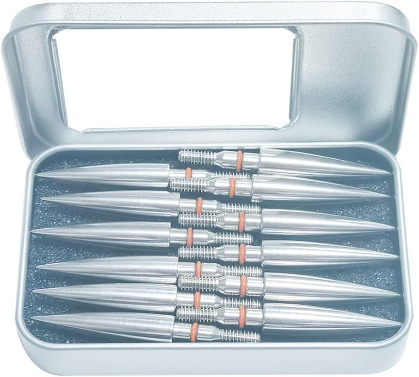 Skiennix Archery Field Points - Stainless Steel Practice Tips for Recurve & Compound Bows | 100-300 Grains