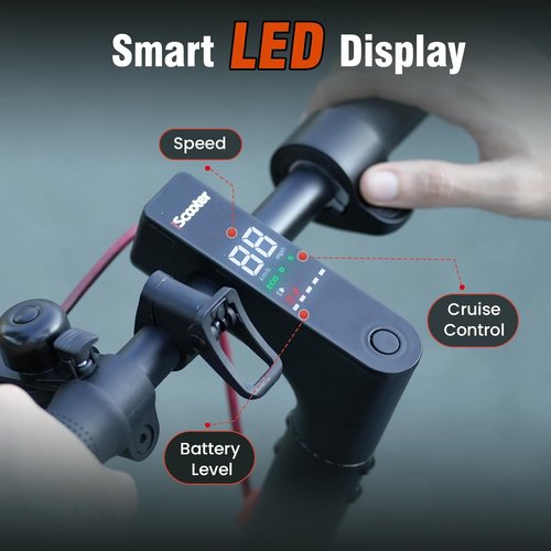 iScooter Electric Scooter - High-Power 500/650W Motor | 18 Miles Range, 22 MPH Top Speed, Foldable Design