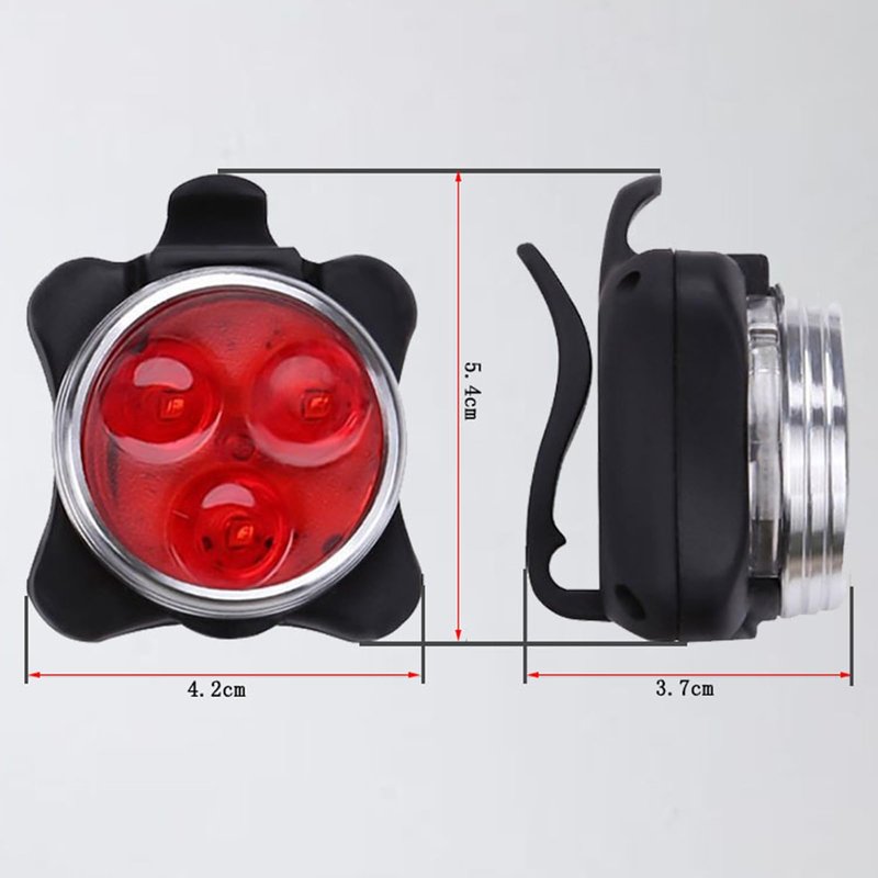 NUZYZ 2pcs USB Rechargeable Bike Light, Waterproof Super Bike Lights for Night Riding 4 Light Mode Options Mountain Bike Headlight LED Lamp Bicycle Accessories