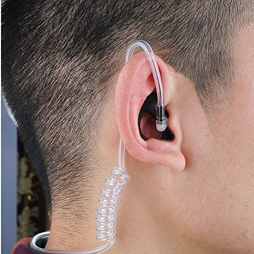 Replacement Earmold Earbud for Motorola Two-Way Radio - Black, Small/Medium/Large, 3 Pairs