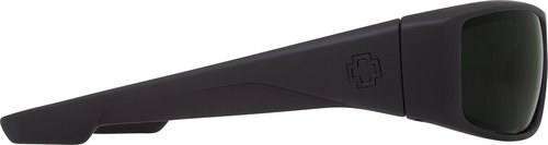 Spy Optic Logan 670939973863 Wrap Sunglasses, 60 mm (Soft Matte Black/Happy Gray/Green)