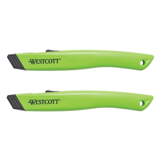 Westcott Box Cutter Safety Ceramic Utility Knife, 2-Pack