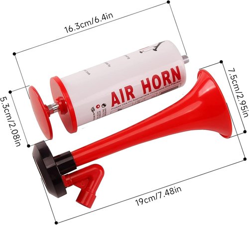 FARBIN Marine Air Horn - Loud Handheld Signal for Boating, Sports, Camping | 2-Pack Personal Safety Alarm