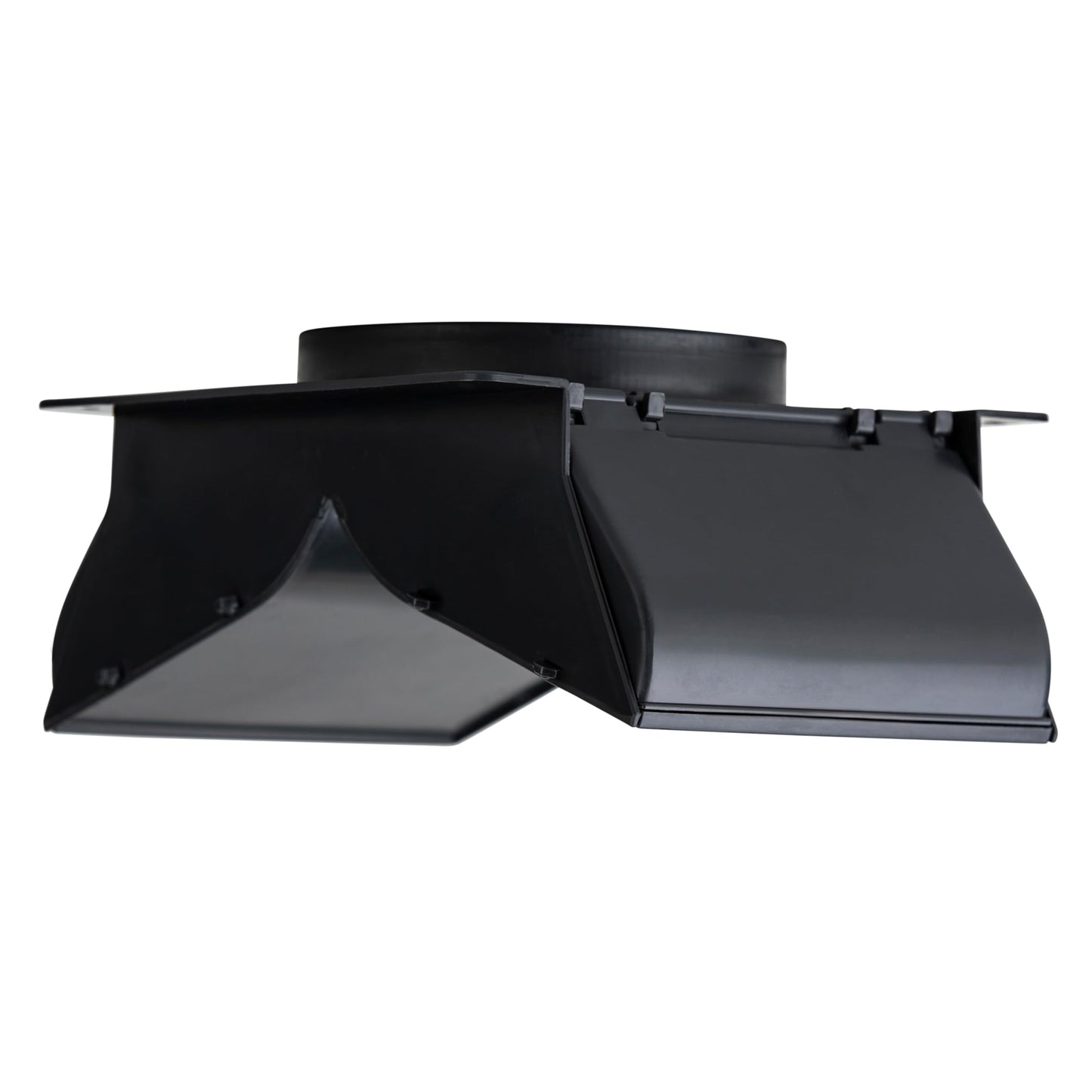 No-Pest Vent, 4 Inch Soffit Vent Cover, Great for Bathroom or Dryer Vents, Patented Dual Door Design Prevents Birds and Back Drafts, Highest Efficiency Soffit Exhaust Vents on the Market (Onyx Black)