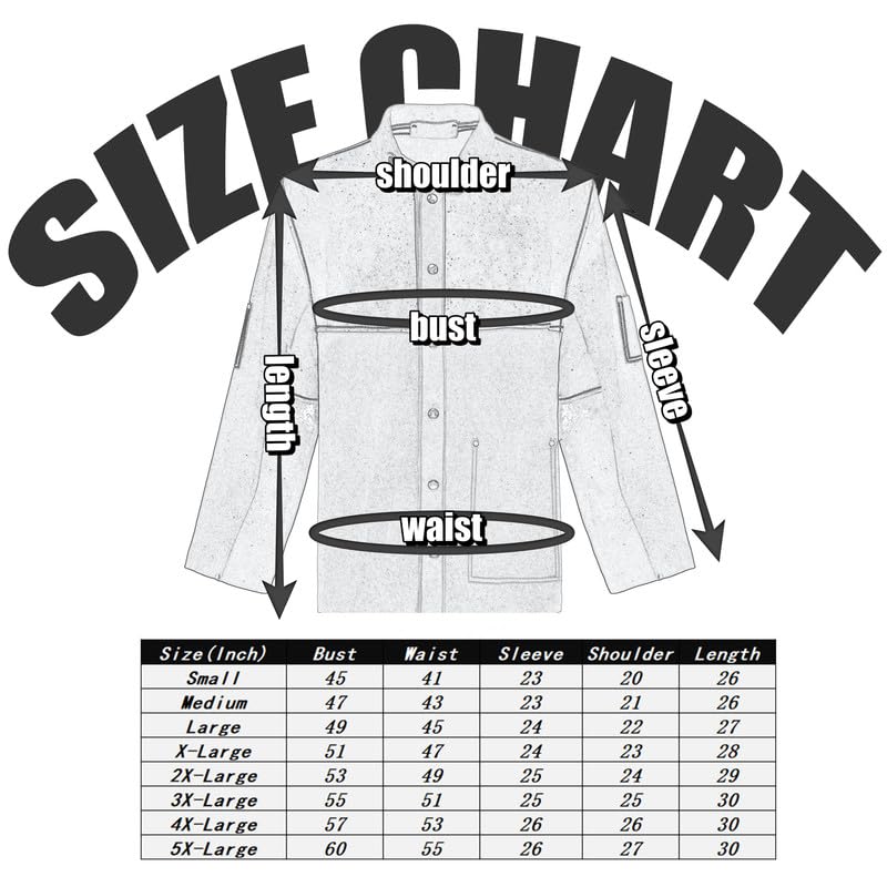 ANTAITHER Leather Welding Jacket - Exceptional Heat and Flame Protection, Heavy-Duty Coat (X-Large)