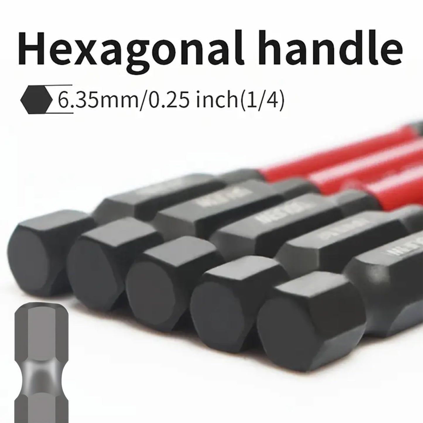 FPH2 Impact Screwdriver Bit Set - 65mm & 110mm Slotted Heads 1/4 Inch Hex Shank, Cross Slot Screw Driver Drill Bits Used Electricians ,CNC Machined Tips with Magnetism,(10pcs)