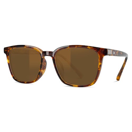 B.N.U.S Scratch-Resistant Polarized Sunglasses with Corning Glass Lenses for Superior Clarity and UV Protection (Tortoise Frame/B-15 Polarized, Polarized)