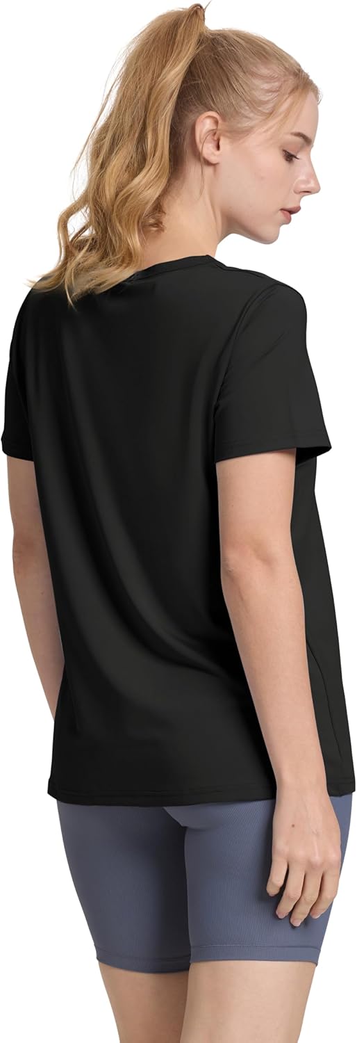 OFEEFAN Workout Tops for Women - UPF 50+ Quick-Dry Breathable Loose Fit Yoga & Gym Tee