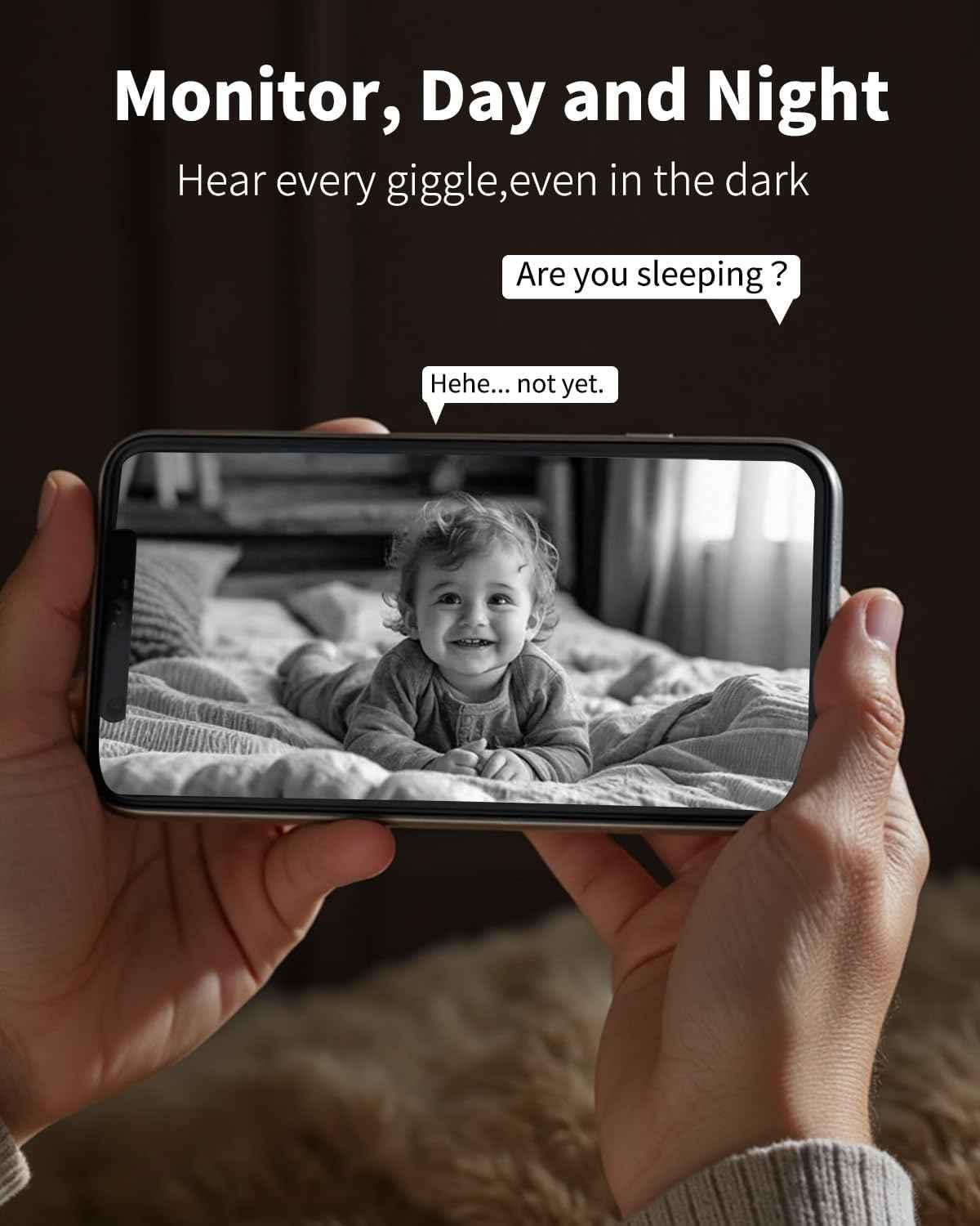 VIMTAG 2.5K Indoor Security Camera with 360° Pan & 2-Way Audio - Pet & Baby Monitor with AI Detection & Night Vision