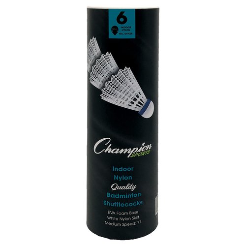 Champion Sports Nylon Shuttlecocks for Indoor Play