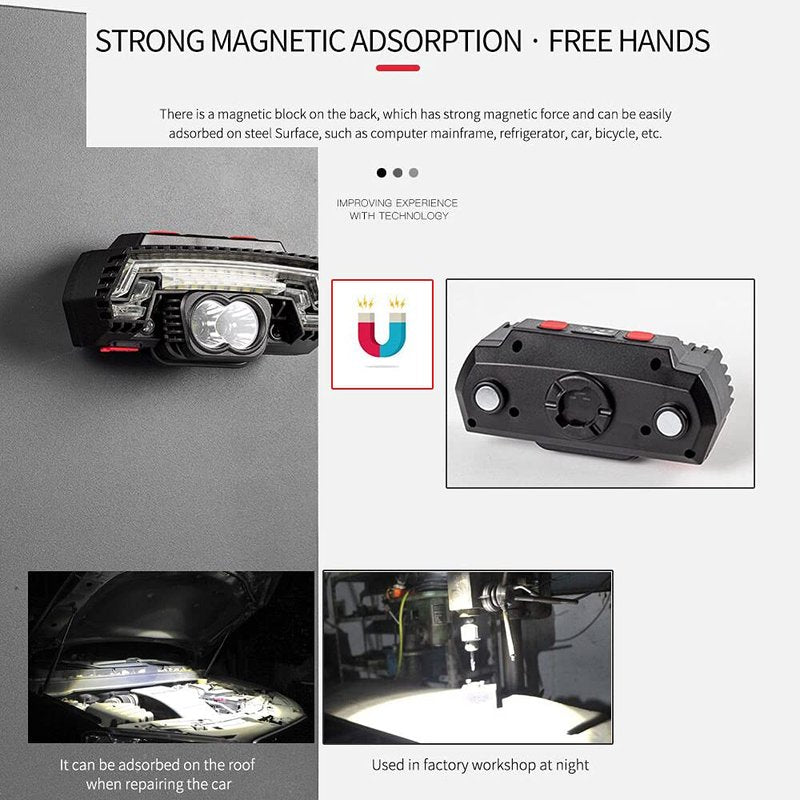 OTYTY USB Bicycle Front and Rear Lights, Rechargeable LED Safety Warning Brake Lights, 10 Modes, Waterproof Headlight and Tail Light for Kids, Road, Mountain Bikes