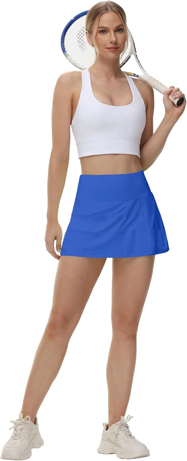 MCEDAR Pleated Tennis Skirt - Women's High Waisted Athletic Skorts with Pockets | Perfect for Golf & Workouts