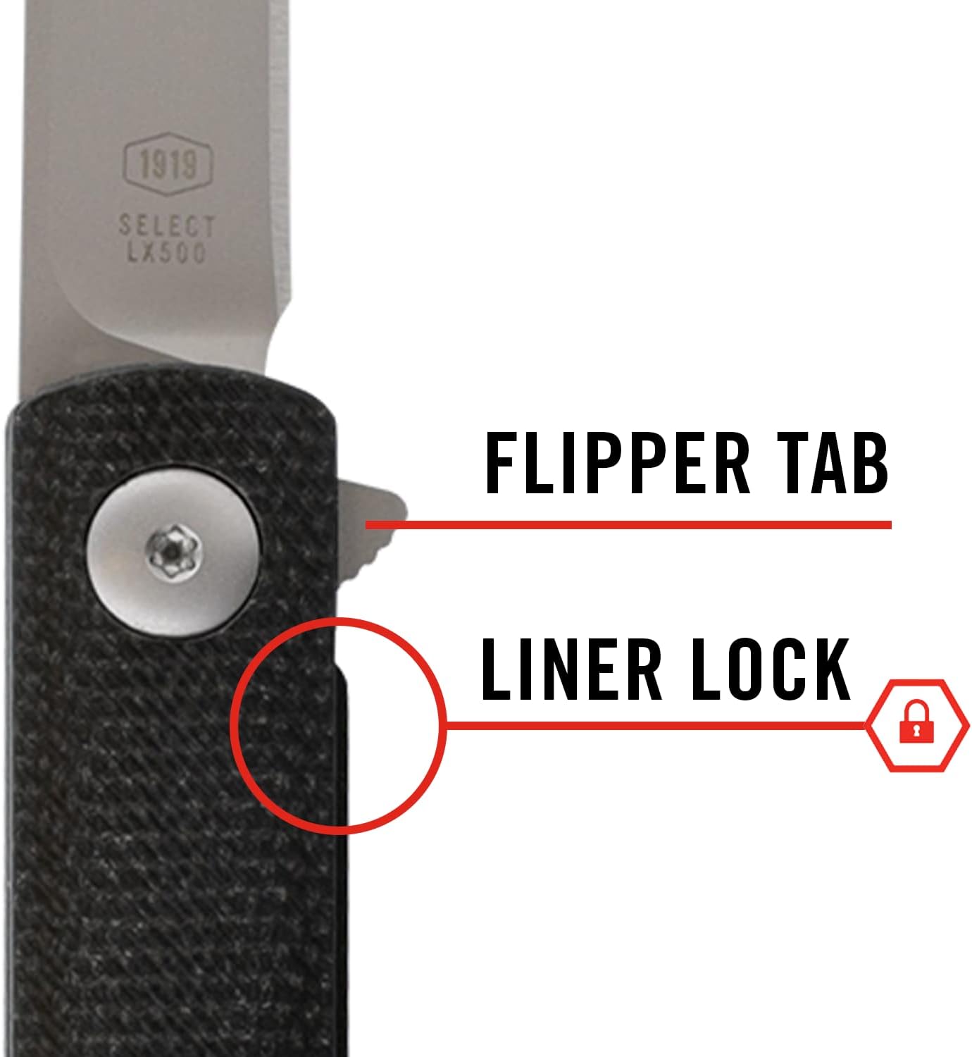 EDC Folding Pocketknife with Tanto Blade | Coast Founder's Collection Gentleman's Knife