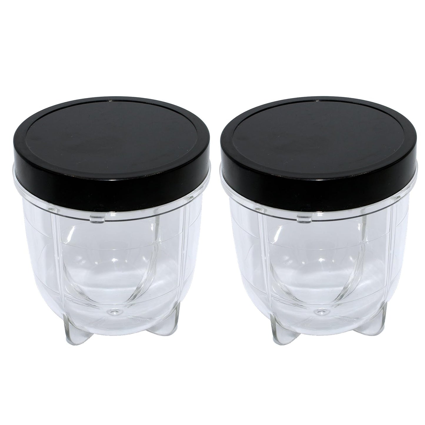 4 Pieces Lids for Magic Bullet Replacement Parts, Ma-gic Bu-lle-t Replacement Parts, Black Plastic Lids Compatible with M-B1001 Cups 250W