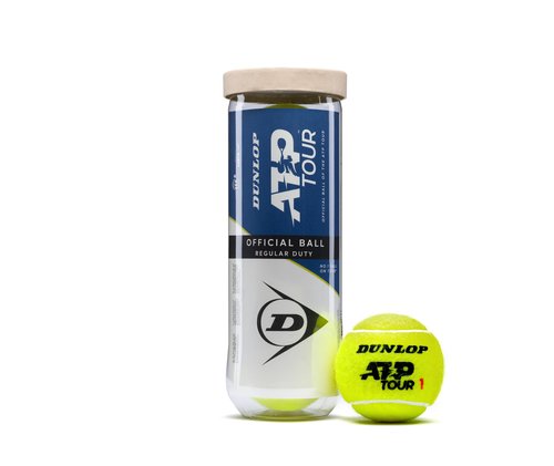 Dunlop Sports ATP Premium Regular Duty Tennis Balls - Case of 24 cans (72 Balls)