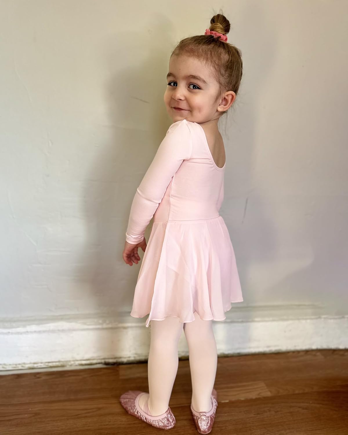 Stelle Ballet Leotard for Girls - Long Sleeve Toddler Dance Outfit with Skirt | Classic Style
