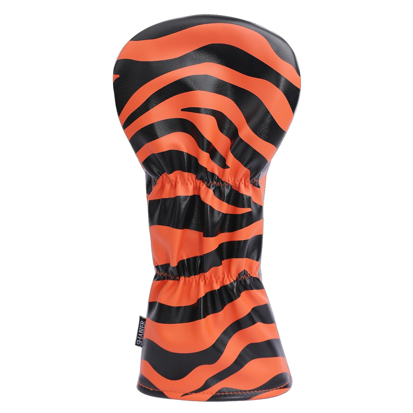SHABIER Orange Golf Driver Headcover with Tiger Design for Golf Driver Club
