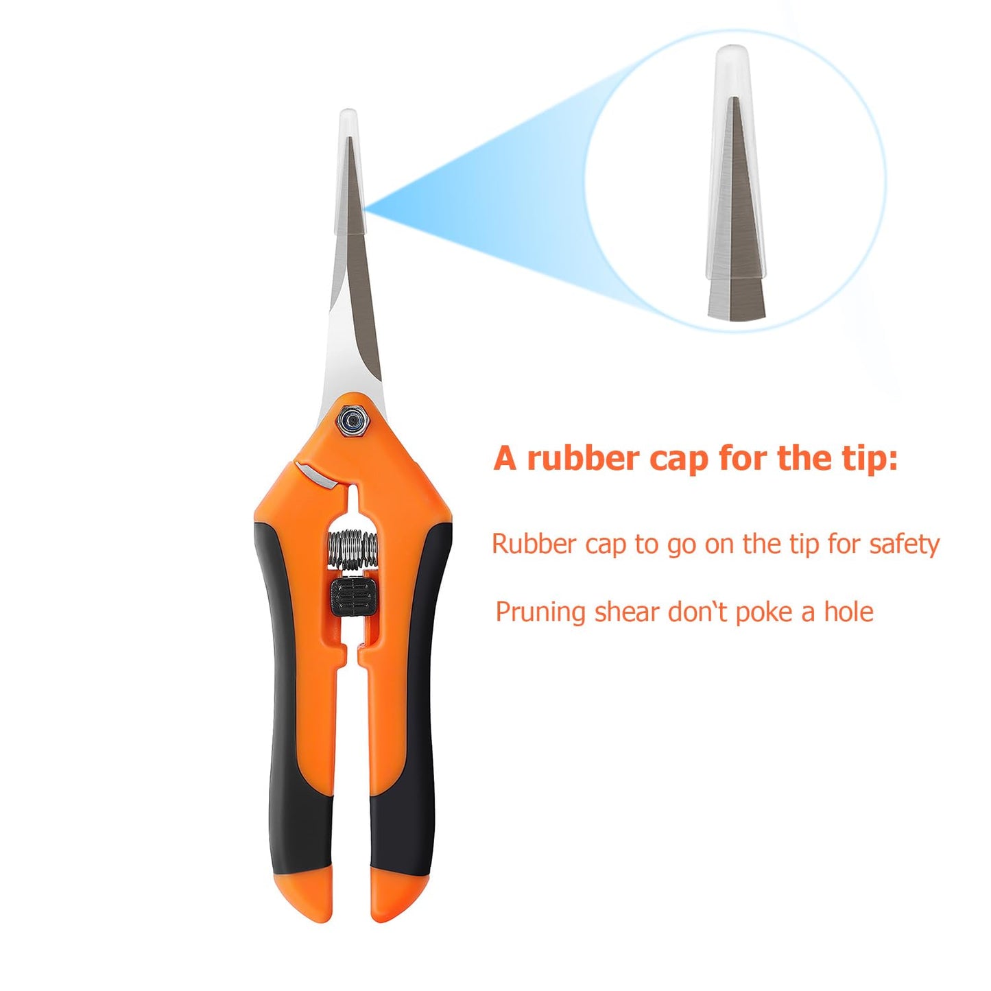 BEoffer 4 Pack Pruning Shears, 6.5 Inch Garden Scissors Gardening Hand Pruning Snips with Straight Stainless Steel Precision Blades for Gardening Flower Plant Precise Trimming and Pruning Maintenance