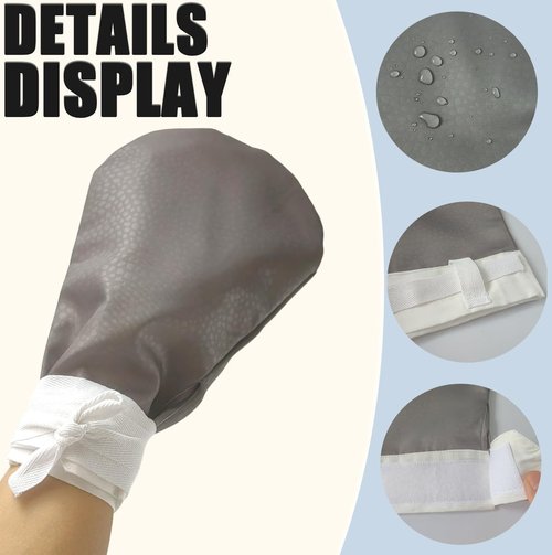 Ajqxh 2PCS Waterproof Dementia Restraint Gloves,Anti Scratch Mitts for Elderly,Protective Mitten for Dementia Patients/Adults