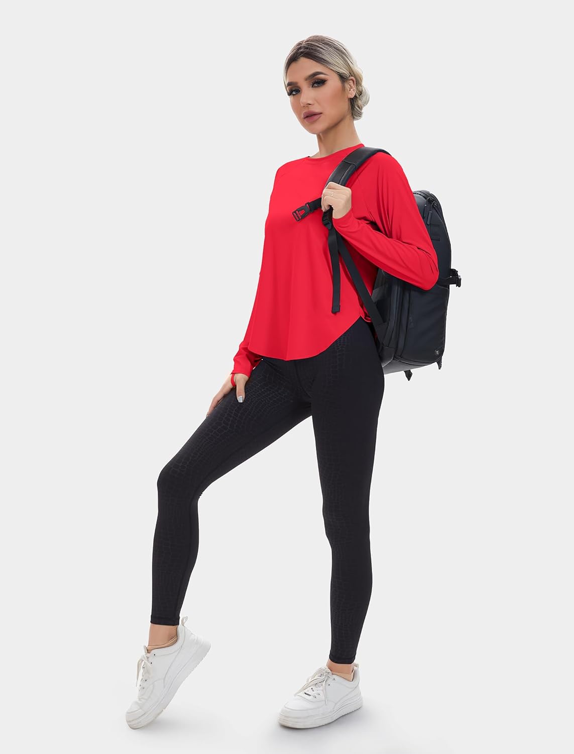 Skiennix Women's Sun Shirt - UPF 50+ Long Sleeve Workout Top for Running & Hiking | Quick-Dry Outdoor Apparel